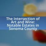 The Intersection of Art and Wine: Notable Estates in Sonoma County